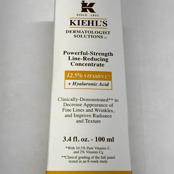 KIEHL'S Powerful Strength Line Reducing Concentrate Hyaluronic 3.4 oz NIB. - Picture 4 of 4